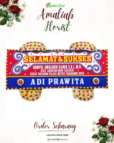 Papan Bunga Ucapan Selamat Cidikit